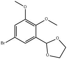 2-(5-溴-2,3-二氧基腈基)-1,3-二氧戊环, 194281-40-8, 结构式