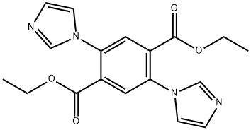 2,5-二(1H-咪唑-1-基)对苯二甲酸二乙酯 结构式