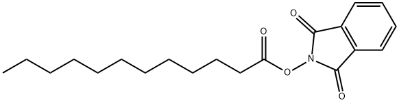 Dodecanoic acid, 1,3-dihydro-1,3-dioxo-2H-isoindol-2-yl ester Struktur