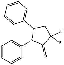 3,3-Difluoro-1,5-diphenylpyrrolidin-2-one Structure