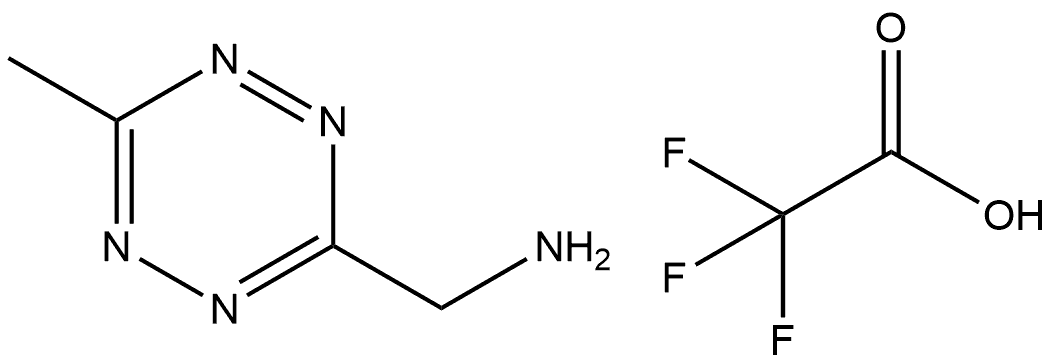 1,2,4,5-Tetrazine-3-methanamine, 6-methyl-, 2,2,2-trifluoroacetate (1:1) Structure