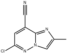 Imidazo[1,2-b]pyridazine-8-carbonitrile, 6-chloro-2-methyl- Structure