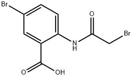 Benzoic acid, 5-bromo-2-[(2-bromoacetyl)amino]- Structure
