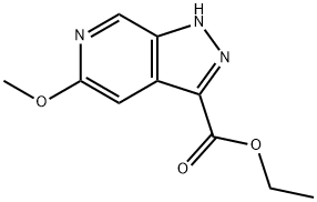 Ethyl 5-methoxy-1H-pyrazolo[3,4-c]pyridine-3-carboxylate 结构式