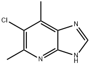6-Chloro-5,7-dimethyl-3H-imidazo[4,5-b]pyridine 结构式