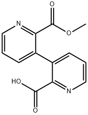 2''-(Methoxycarbonyl)-[3,3''-bipyridine]-2-carboxylic acid 结构式