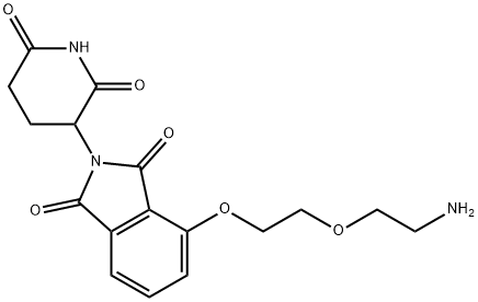 1H-Isoindole-1,3(2H)-dione, 4-[2-(2-aminoethoxy)ethoxy]-2-(2,6-dioxo-3-piperidinyl)- Structure