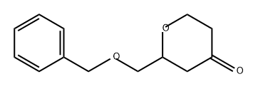 4H-Pyran-4-one, tetrahydro-2-[(phenylmethoxy)methyl]- Structure