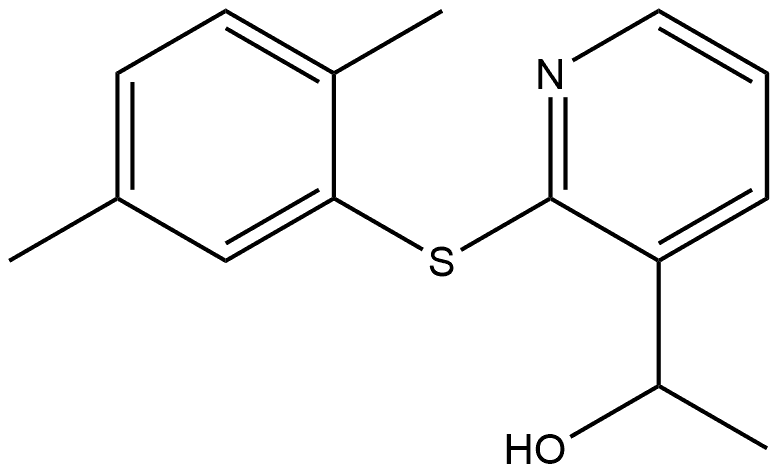 2-[(2,5-Dimethylphenyl)thio]-α-methyl-3-pyridinemethanol Structure
