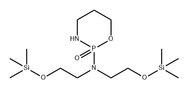 2H-1,3,2-Oxazaphosphorin-2-amine, tetrahydro-N,N-bis[2-[(trimethylsilyl)oxy]ethyl]-, 2-oxide Structure