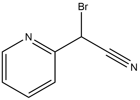 2-Pyridineacetonitrile, α-bromo- Struktur