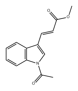 2-Propenoic acid, 3-(1-acetyl-1H-indol-3-yl)-, methyl ester, (2E)-