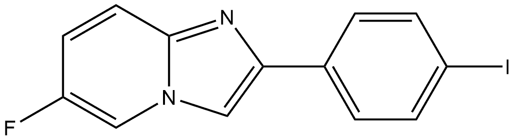 6-Fluoro-2-(4-iodophenyl)imidazo[1,2-a]pyridine Structure