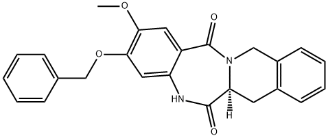 (S)-3-(苄氧基)-2-甲氧基-7,12-二氢苯并[5,6][1,4]重氮[1,2-B]异喹啉-6,14(5H,6AH)-二酮,1964489-88-0,结构式