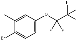 1-Bromo-2-methyl-4-pentafluoroethoxybenzene 结构式
