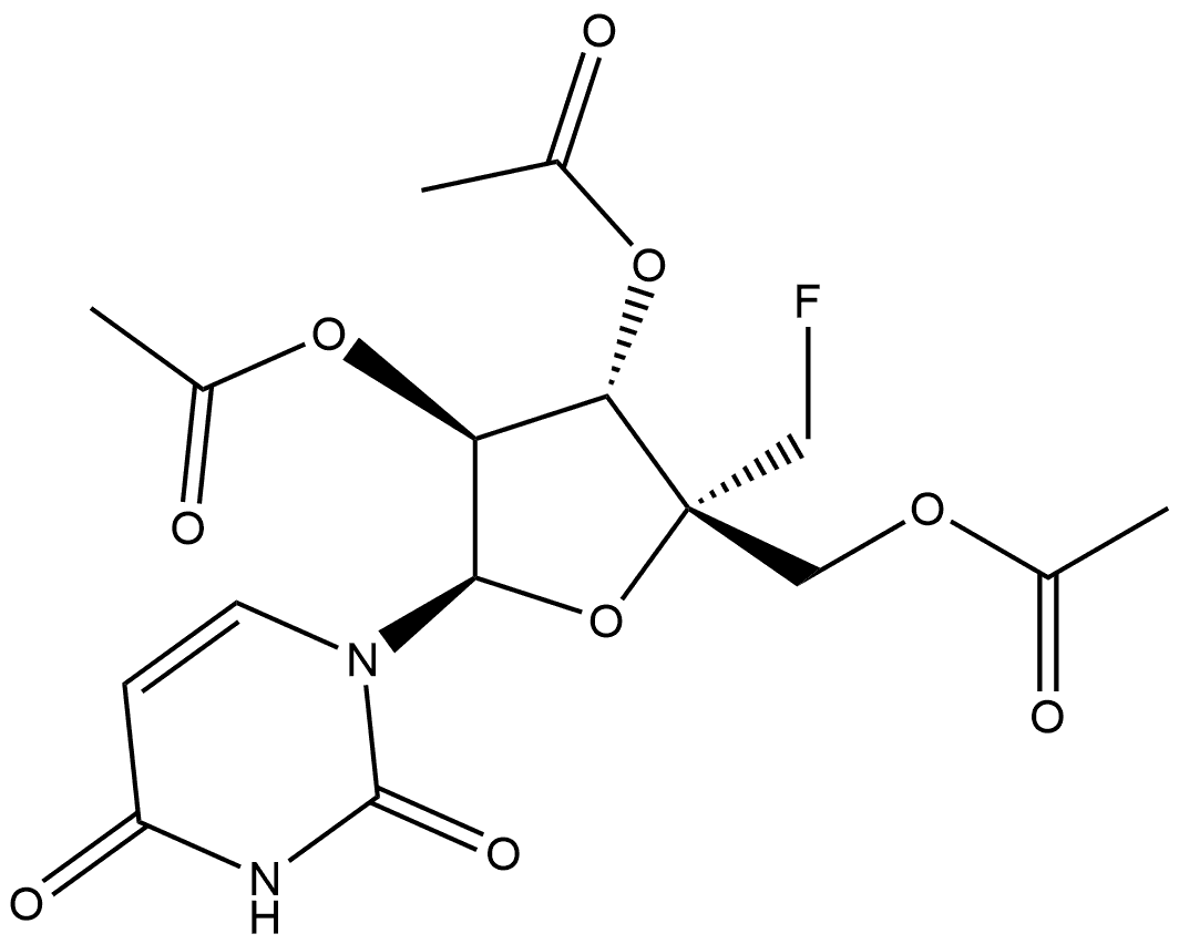 1-[2,3,5-Tri-O-acetyl-4-C-(fluoromethyl)-β-D-arabinofuranosyl]-2,4(1H,3H)-pyrimidinedione|