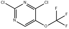 Pyrimidine, 2,4-dichloro-5-(trifluoromethoxy)- Structure