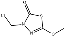 1,3,4-THIADIAZOL-2(3H)-ONE, 3-(CHLOROMETHYL)-5-METHOXY-, 19692-12-7, 结构式