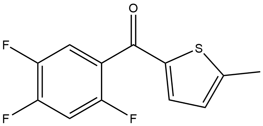(5-Methyl-2-thienyl)(2,4,5-trifluorophenyl)methanone Structure