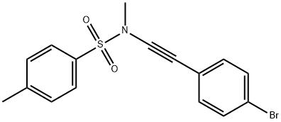 Benzenesulfonamide, N-[2-(4-bromophenyl)ethynyl]-N,4-dimethyl-,1971066-53-1,结构式