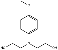 Ethanol, 2,2'-[(4-methoxyphenyl)imino]bis- Structure