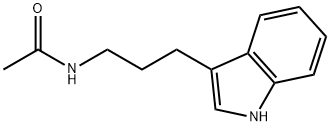 N-[3-(1H-吲哚-3-基)丙基]乙酰胺, 197248-74-1, 结构式