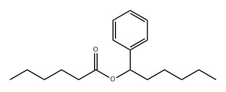 Hexanoic acid 1-phenylhexyl ester 结构式