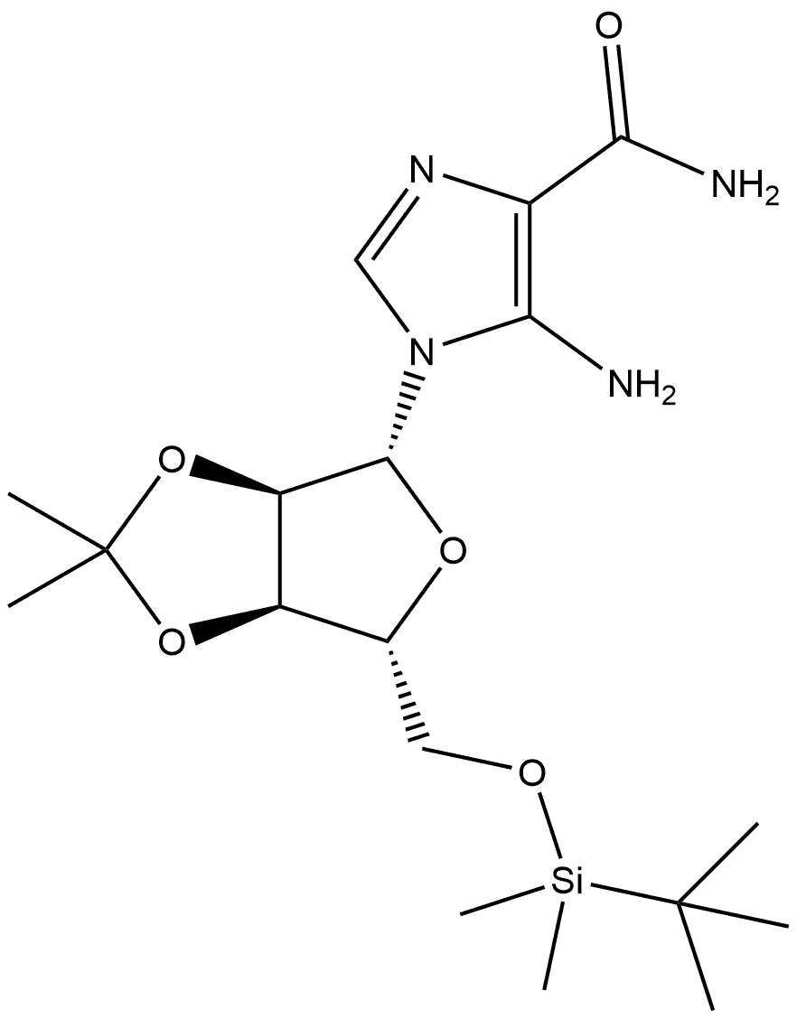 1H-Imidazole-4-carboxamide, 5-amino-1-[5-O-[(1,1-dimethylethyl)dimethylsilyl]-2,3-O-(1-methylethylidene)-β-D-ribofuranosyl]-