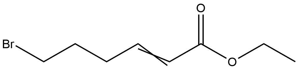 2-Hexenoic acid, 6-bromo-, ethyl ester Struktur