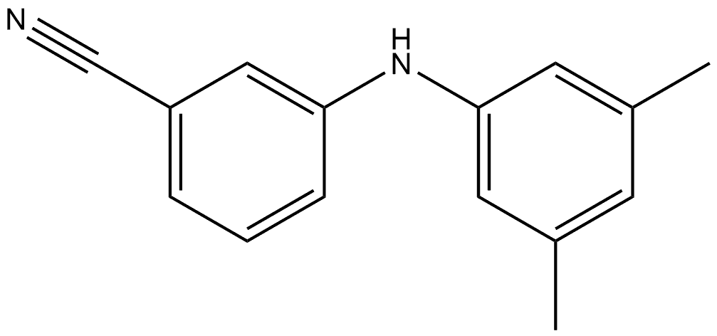 3-[(3,5-Dimethylphenyl)amino]benzonitrile Structure
