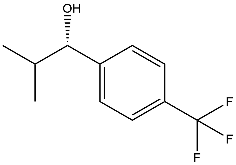(S)-2-methyl-1-(4-(trifluoromethyl)phenyl)propan-1-ol Structure