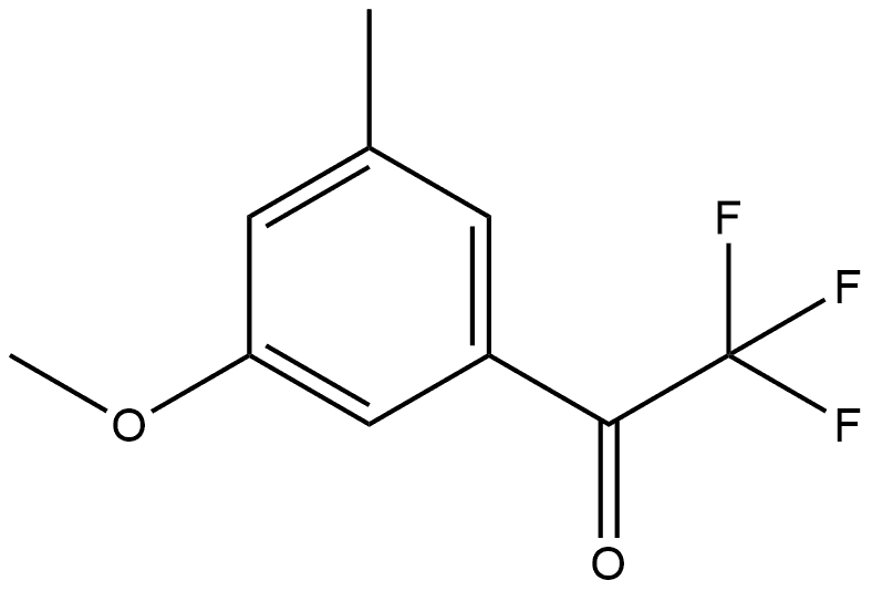 2,2,2-trifluoro-1-(3-methoxy-5-methylphenyl)ethanone Struktur