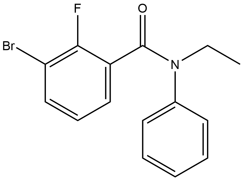 3-Bromo-N-ethyl-2-fluoro-N-phenylbenzamide Structure