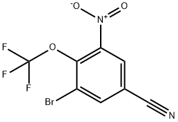3-Bromo-5-nitro-4-(trifluoromethoxy)benzonitrile,1980040-24-1,结构式