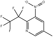 5-Methyl-3-nitro-2-(pentafluoroethyl)pyridine Struktur