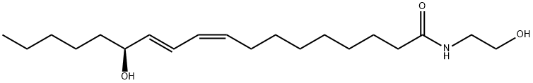 9,11-Octadecadienamide, 13-hydroxy-N-(2-hydroxyethyl)-, (9Z,11E,13S)- Structure