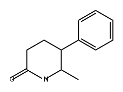 2-Piperidinone, 6-methyl-5-phenyl- 化学構造式
