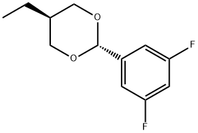 (2R,5R)-2-(3,5-二氟苯基)-5-乙基-1,3-二氧六环 结构式