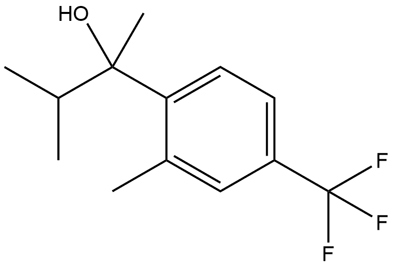 α,2-Dimethyl-α-(1-methylethyl)-4-(trifluoromethyl)benzenemethanol 结构式