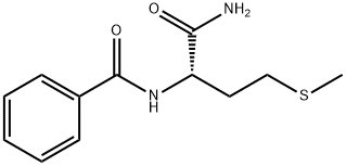 N-α-Benzoyl-L-methioninamide Structure