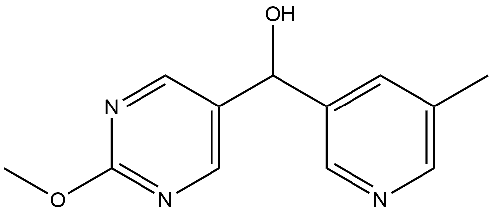 2-Methoxy-α-(5-methyl-3-pyridinyl)-5-pyrimidinemethanol Structure