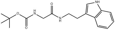 1,1-Dimethylethyl N-[2-[[2-(1H-indol-3-yl)ethyl]amino]-2-oxoethyl]carbamate Struktur