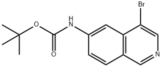 Tert-butyl (4-bromoisoquinolin-6-YL)carbamate Structure