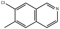 Isoquinoline, 7-chloro-6-methyl-,1988725-75-2,结构式