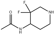 Acetamide, N-(3,3-difluoro-4-piperidinyl)- 结构式