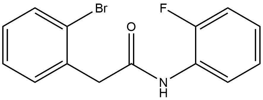 2-Bromo-N-(2-fluorophenyl)benzeneacetamide 结构式
