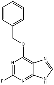 9H-Purine, 2-fluoro-6-(phenylmethoxy)- Structure