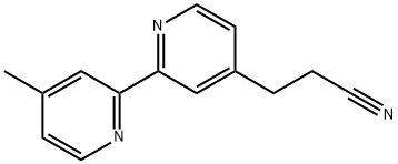 [2,2'-Bipyridine]-4-propanenitrile, 4'-methyl- Structure
