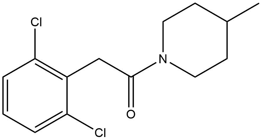 2-(2,6-Dichlorophenyl)-1-(4-methyl-1-piperidinyl)ethanone Structure
