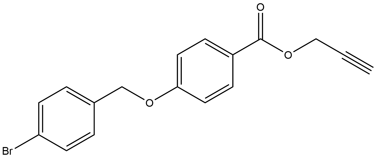 2-Propyn-1-yl 4-[(4-bromophenyl)methoxy]benzoate Struktur